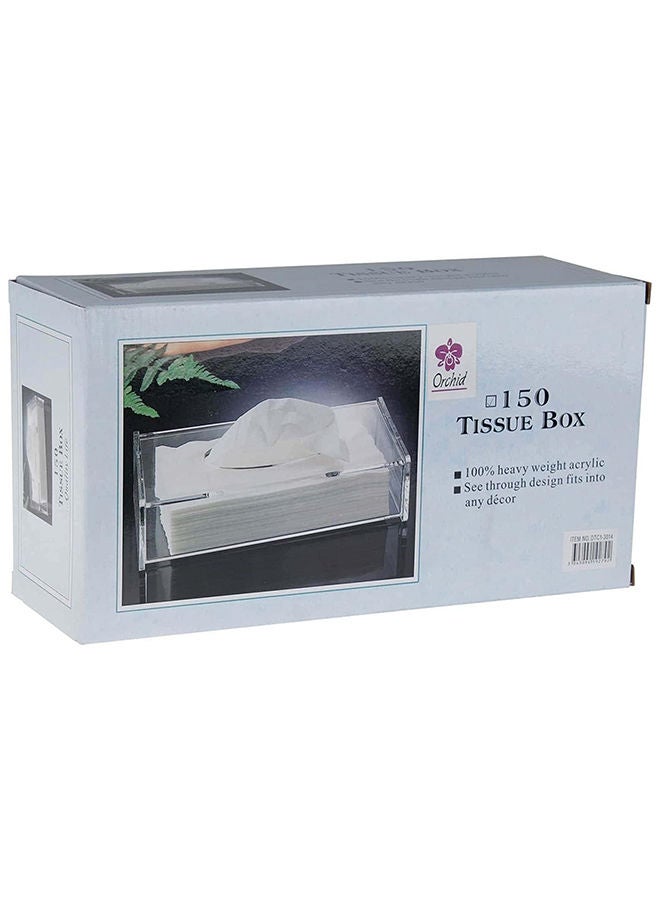 Orchid حامل علبة مناديل أكريليك شفاف من الأوركيد - Image 4