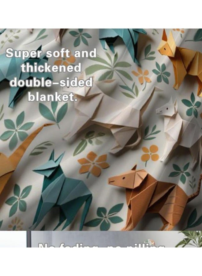 عام بطانية رقيقة من الفانيلا (حرارة ومريحة، ومناسبة للنوم واستخدام اللعبة والغبار والرمل) 150 سم * 200 سم - 219 - Image 5