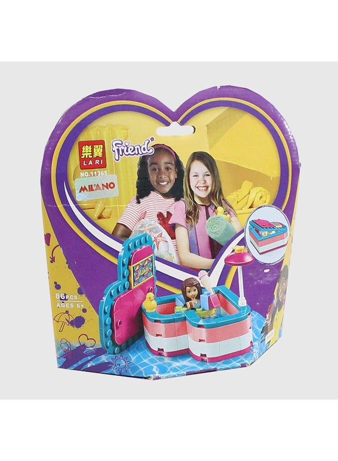 milano Lari Friends Andrea's Summer Heart Box - 86 Pieces  - Image 1