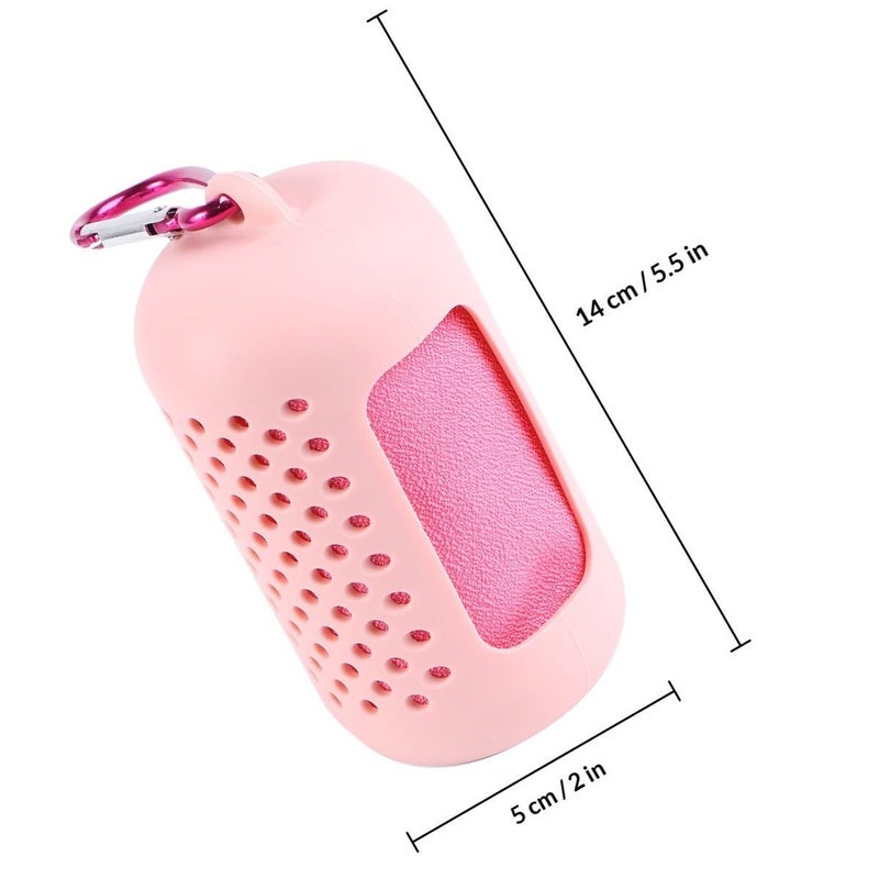 Microfiber Cooling Sports Towel Large Pink Fast Drying Absorbent Sweat Towel For Travel Gym Yoga Fitness - Image 3