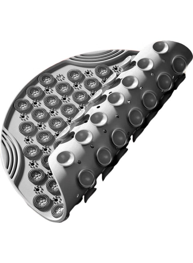 Dweck Dewick Acupressure Foot Massage Mat With Slow Jogging Pad For Foot Reflexology And Meridian Channels, Soft Rubber Gray 55cm - Image 3