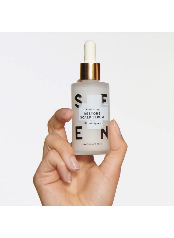 سين سيروم SEEN Restore Scalp، خالي من العطور - سيروم مرطب تم تطويره بواسطة أطباء الجلدية، مثبت سريريًا، يعزز صحة فروة الرأس، آمن للبشرة الحساسة والمعرضة للإكزيما  - Image 3
