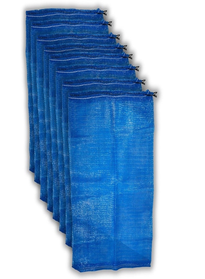 SINGHAL Mesh Onion Produce Bags with Drawstring | 20 Inch x 31.50 Inch Bags | Reusable Breathable Leno PP Fabric | Great for Packaging Produce, Vegetables and Fruit, Blue Color (Combo Pack of 25) - Image 1