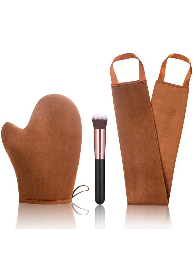 ANSPHIE 3 Pack Self Tanning Mitt Applicator Tanning Mitts Self Tanner Kit Self Tanner Mitt Applicator Self Tanning Glove for Self Tan Mitt Applicator Sunless Tanner Mitt Self Tanner Mit Self Tan Mit  - Image 1