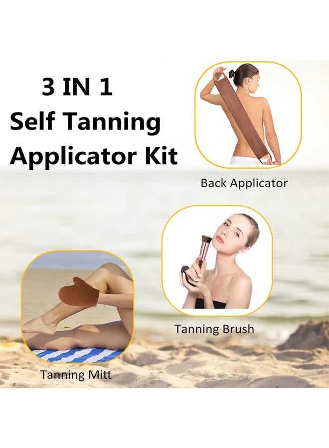 ANSPHIE 3 Pack Self Tanning Mitt Applicator Tanning Mitts Self Tanner Kit Self Tanner Mitt Applicator Self Tanning Glove for Self Tan Mitt Applicator Sunless Tanner Mitt Self Tanner Mit Self Tan Mit  - Image 2
