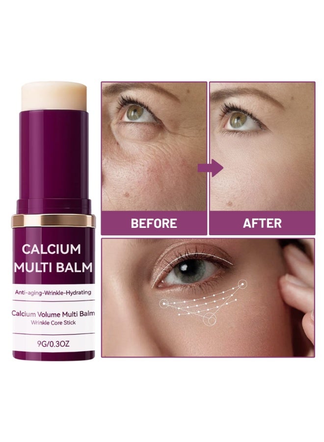 Calcium Instant Hydration! Collagen Hydrating Stick Deeply Moisturizes Skin, Smoothes Dryness and Fine Lines, Facial Moisturizing and Makeup-Setting Balm - Image 4