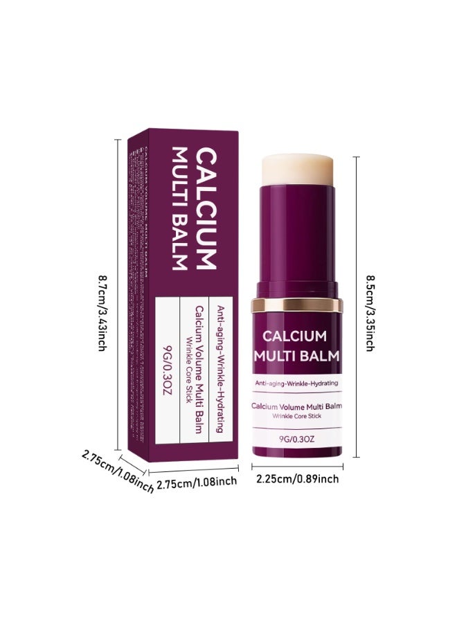 Calcium Instant Hydration! Collagen Hydrating Stick Deeply Moisturizes Skin, Smoothes Dryness and Fine Lines, Facial Moisturizing and Makeup-Setting Balm - Image 3