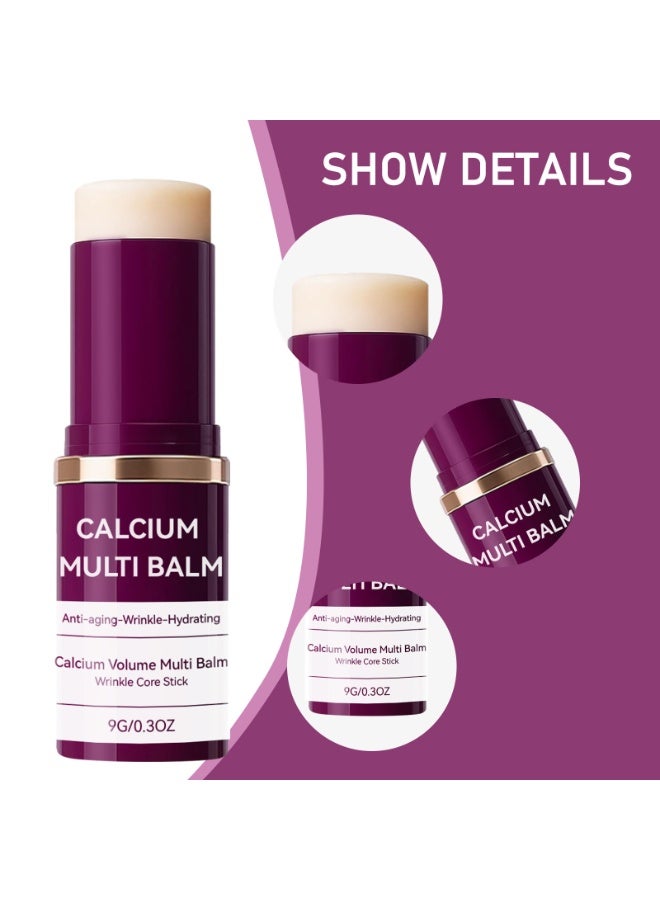 Calcium Instant Hydration! Collagen Hydrating Stick Deeply Moisturizes Skin, Smoothes Dryness and Fine Lines, Facial Moisturizing and Makeup-Setting Balm - Image 2