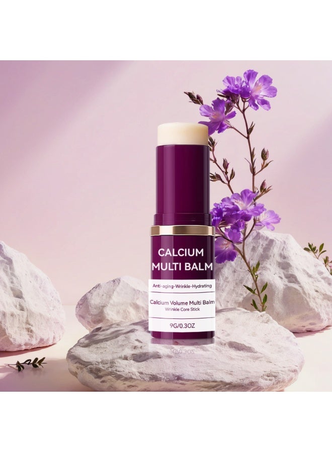 Calcium Instant Hydration! Collagen Hydrating Stick Deeply Moisturizes Skin, Smoothes Dryness and Fine Lines, Facial Moisturizing and Makeup-Setting Balm - Image 5