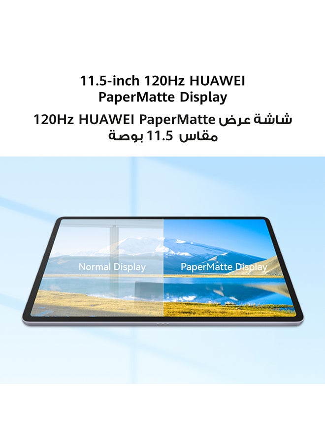 هواوي جهاز MatePad 11.5 PaperMatte Edition WiFi وذاكرة الوصول العشوائي (RAM) سعة 8 جيجابايت وسعة 256 جيجابايت رمادي فضائي - إصدار الشرق الأوسط - Image 2