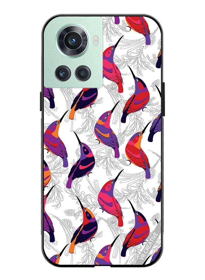 VR CREATIVE Protective Case Cover For OnePlus 10R Colorful Birds Design Multicolour - Image 1