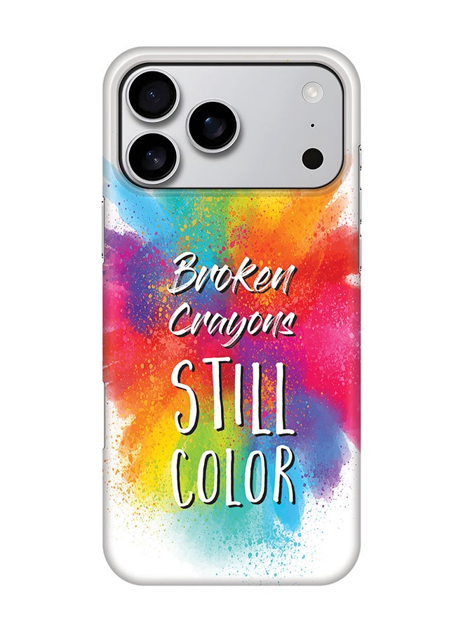 Stylizedd For iPhone 17 Pro Max,Case, [Compatible with MagSafe] Magnetic cover Slim fit Protection Matte, -  Broken Colors