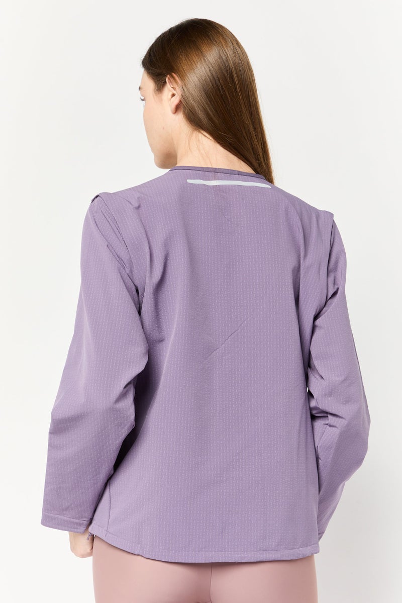 Adidas Women Sportswear Fit Long Sleeve Running Jacket, Multicolor - Image 3