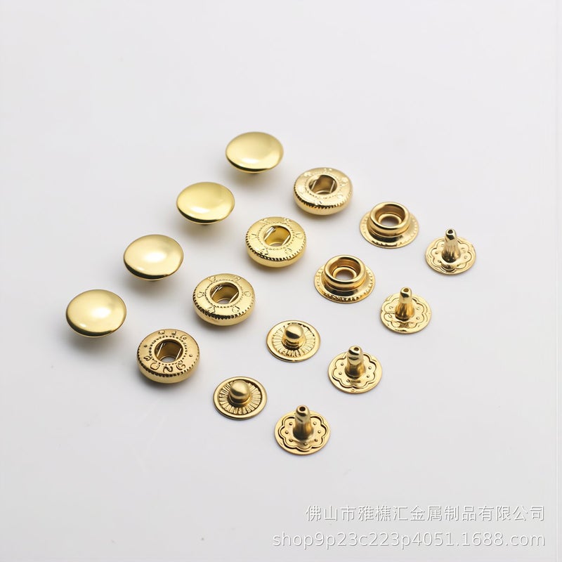 Anti Tear Snap Buttons No Rust No Unintended Pop 12.5mm Metal For Clothing Daily Use - Image 2