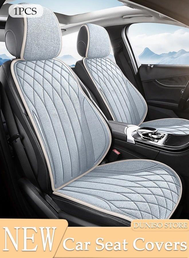 DUNISO 1PCS Car Seat Cover for Cars - Soft & Breathable Front Premium Covers with Non-Slip Protector Universal Fits Most Automotive, Vans, SUVs, Trucks - Image 1