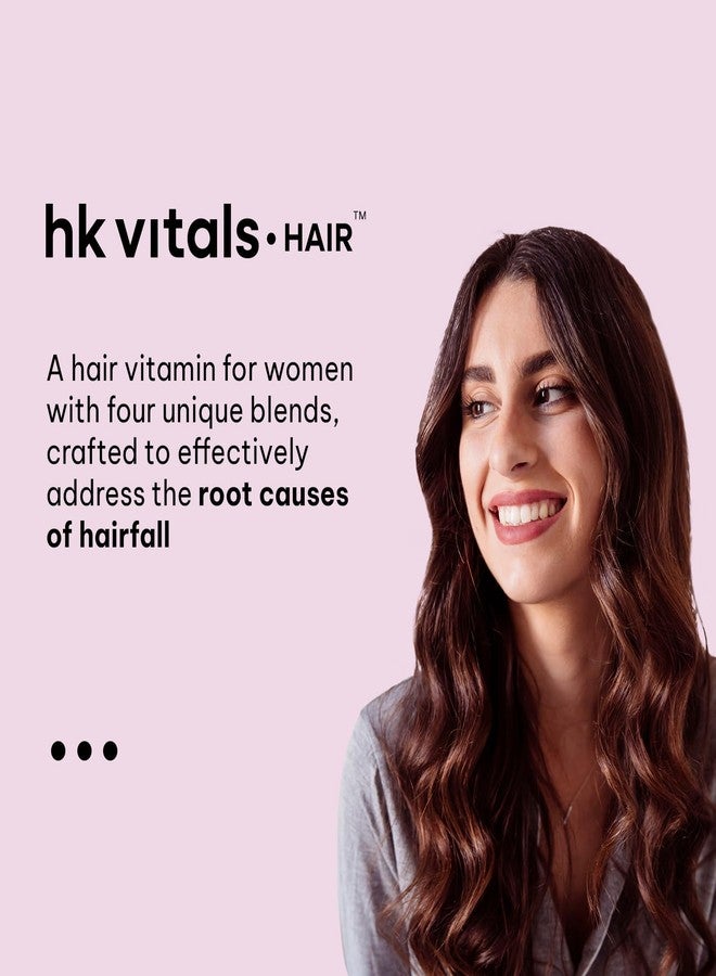 hk vitals Hair Vitamins for Women (60 Tablets) With Biowin™ & KeraCollagen™ | Helps Reduce Hairfall - Image 4