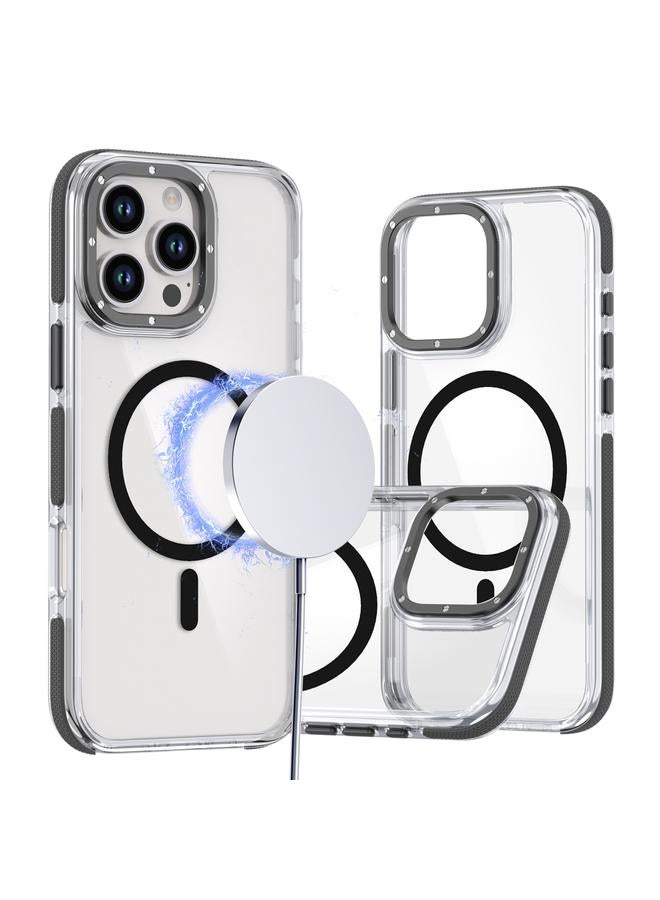 اس-توب جراب لهاتف iPhone 16 Pro Max، جراب هاتف MagSafe هجين من مادة TPU من الأكريليك الشفاف ثنائي اللون - Image 1