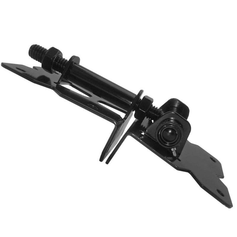 Jake Sales Economy Self Closing Vinyl Gate Hinges - Black - for Vinyl, PVC and Plastic Fencing: Vinyl Fence Gate Hinges w/Mounting Hardware (1 Pair, 2 Hinges) - Image 2
