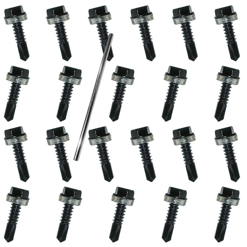 Jake Sales Economy Self Closing Vinyl Gate Hinges - Black - for Vinyl, PVC and Plastic Fencing: Vinyl Fence Gate Hinges w/Mounting Hardware (1 Pair, 2 Hinges) - Image 5