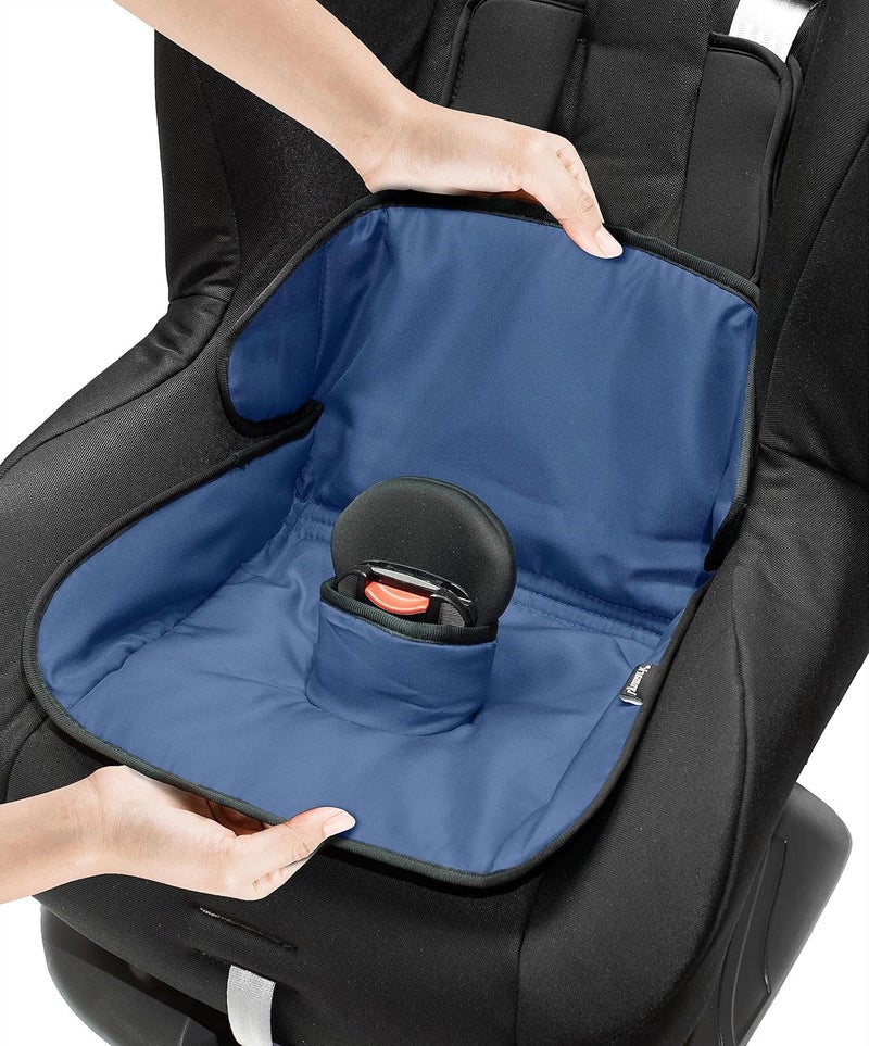 Lynmark® Car Seat Protector for Potty Training |Travel potty Cover from Spillages, Nappy Leaks & Toilet Training| Piddle Pad fits all carseat & buggy, age: 6m-4 years old |Keeps seat Clean & Dry! Navy - Image 1