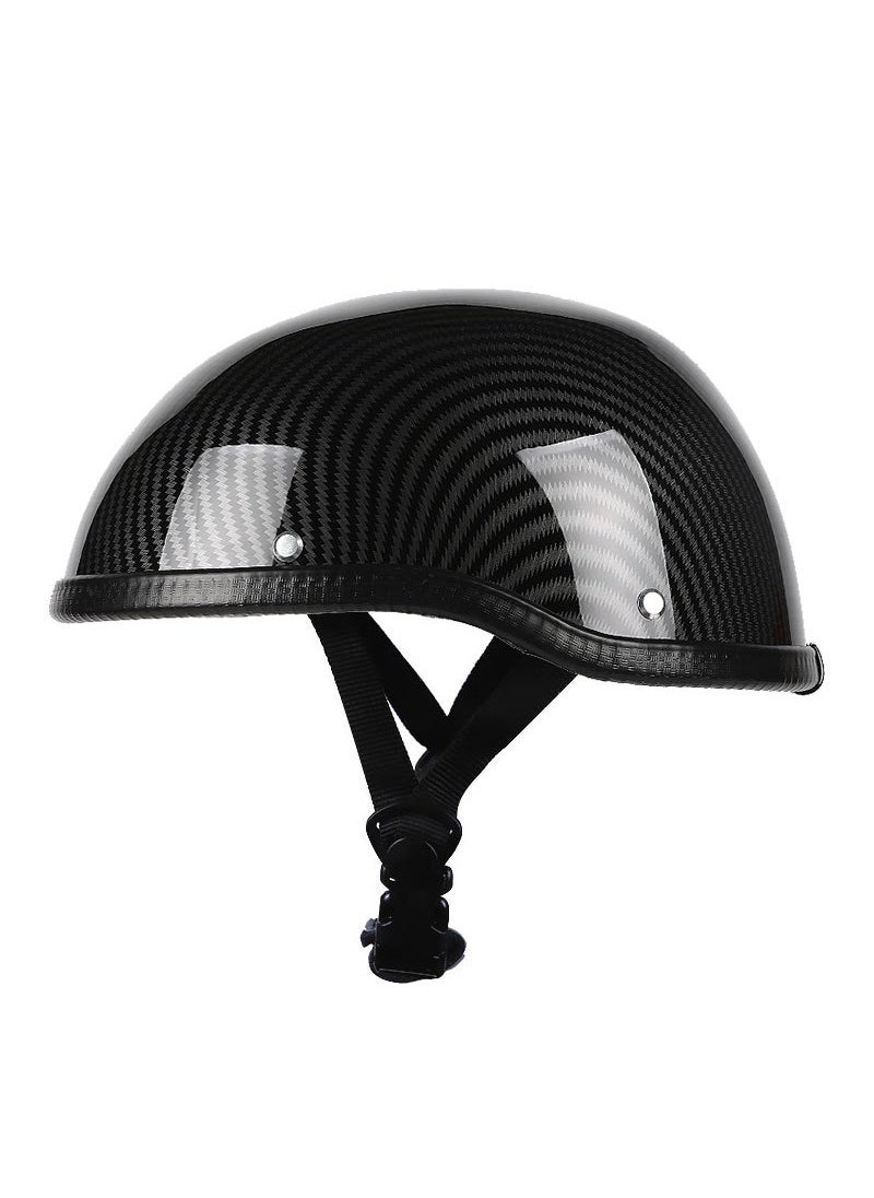 Generic - Vintage Cycling Helmet for Men Black Carbon Fiber - Image 1