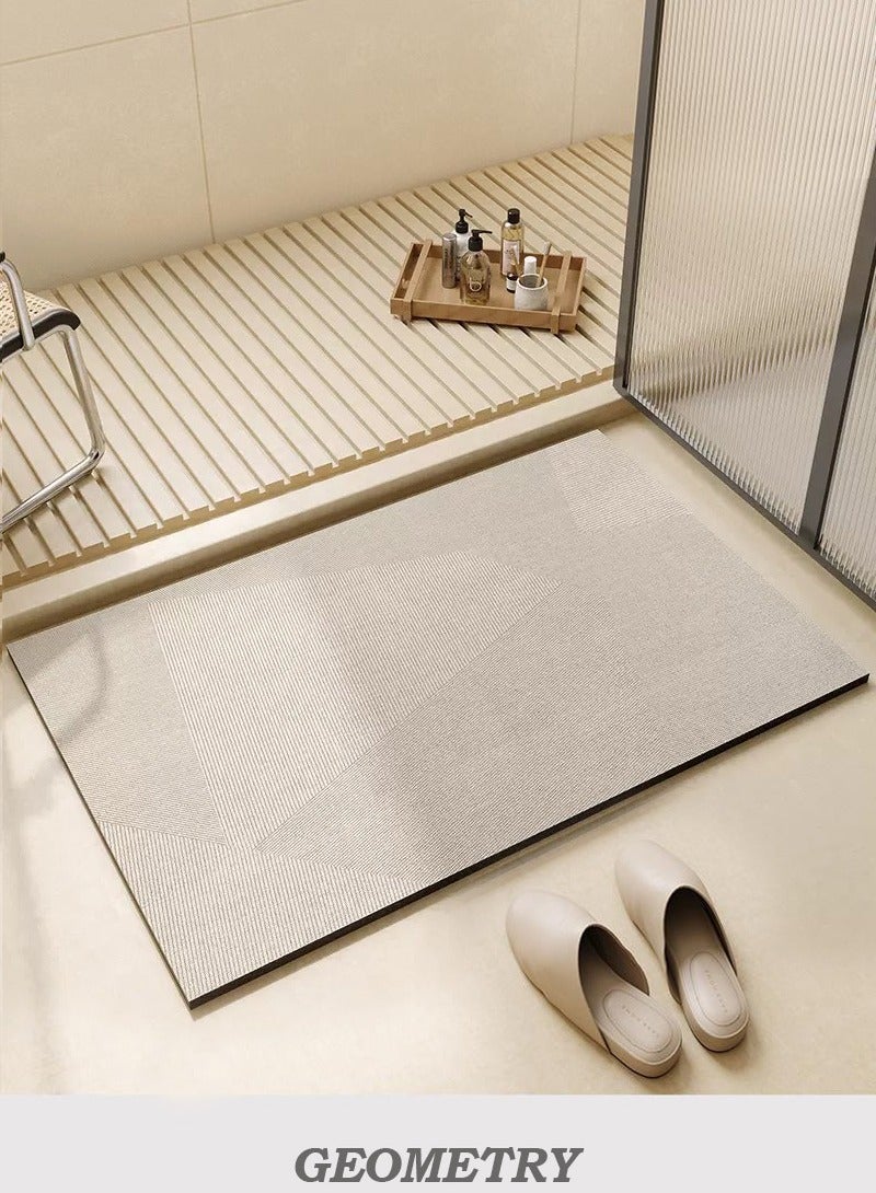 Bath mat, water-absorbent mat, diatom mud mat, non-slip mat. Instantly absorbs water and dries quickly, easy to clean. Size: 60*40cm. - Image 1