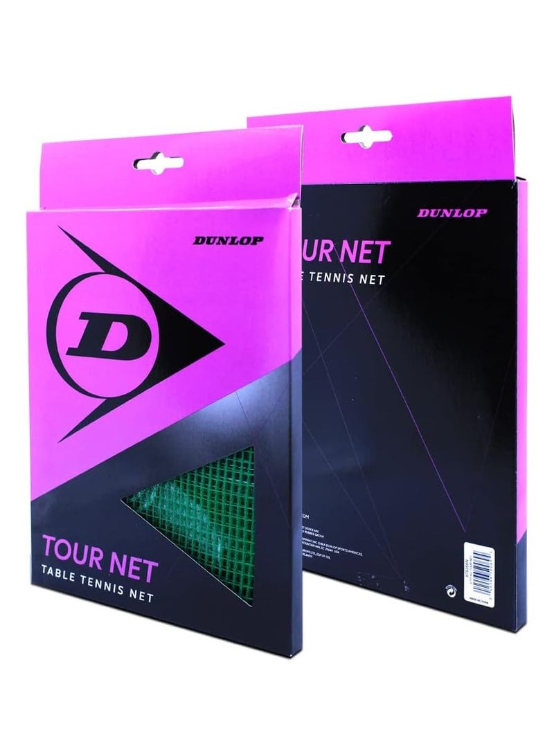 دنلوب شبكة جولة DUNLOP TT AC | مجموعة شبكة تنس الطاولة | بناء متين | سهل الإعداد للاستخدام في المنزل أو النادي - Image 4