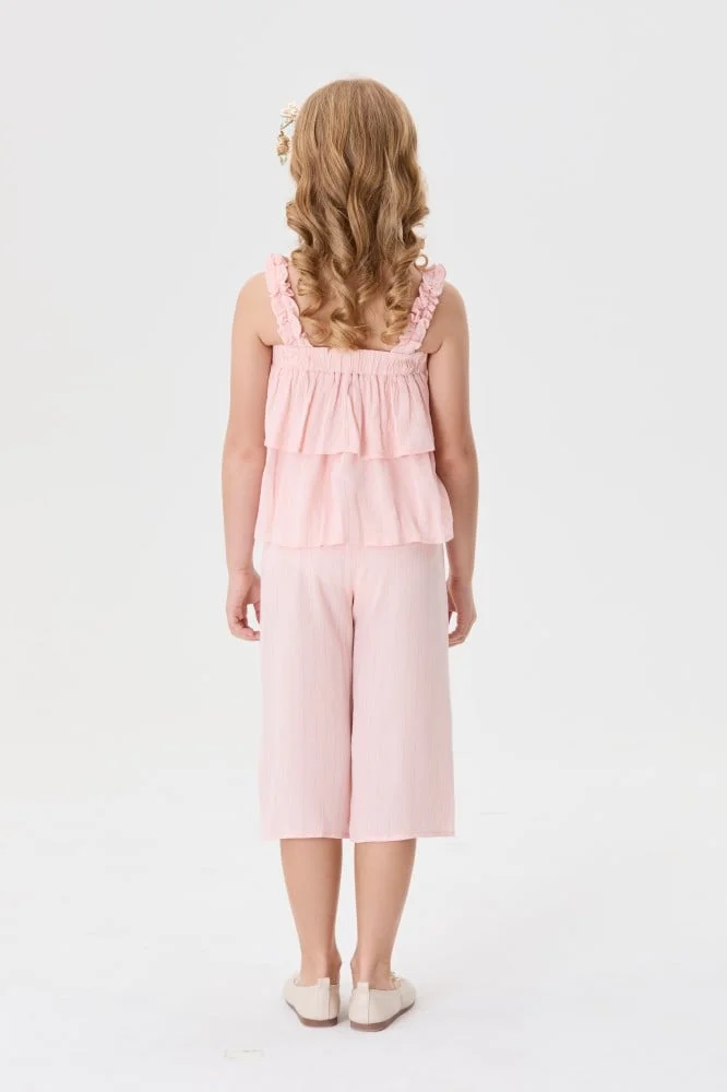 Tenda Shiny pants with elastic waistband