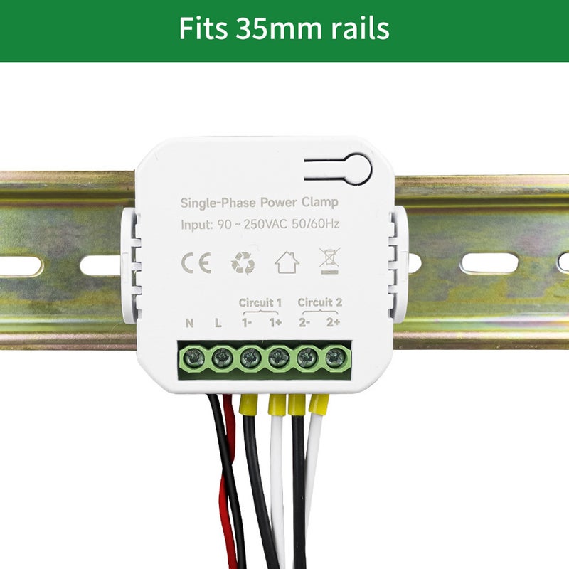 Tuya Wifi Single-phase Energy Meter 80A with CT Clamp Cellphone App Kwh Power Consumption Monitor Electricity Statistics 90- 250VAC 50/60Hz - Image 5