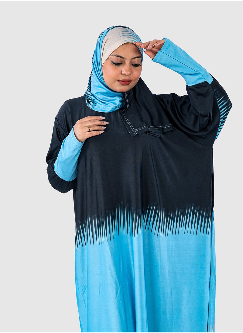 أرت لوك فستان طويل مريح بأكمام طويلة للصلاة  - Image 1