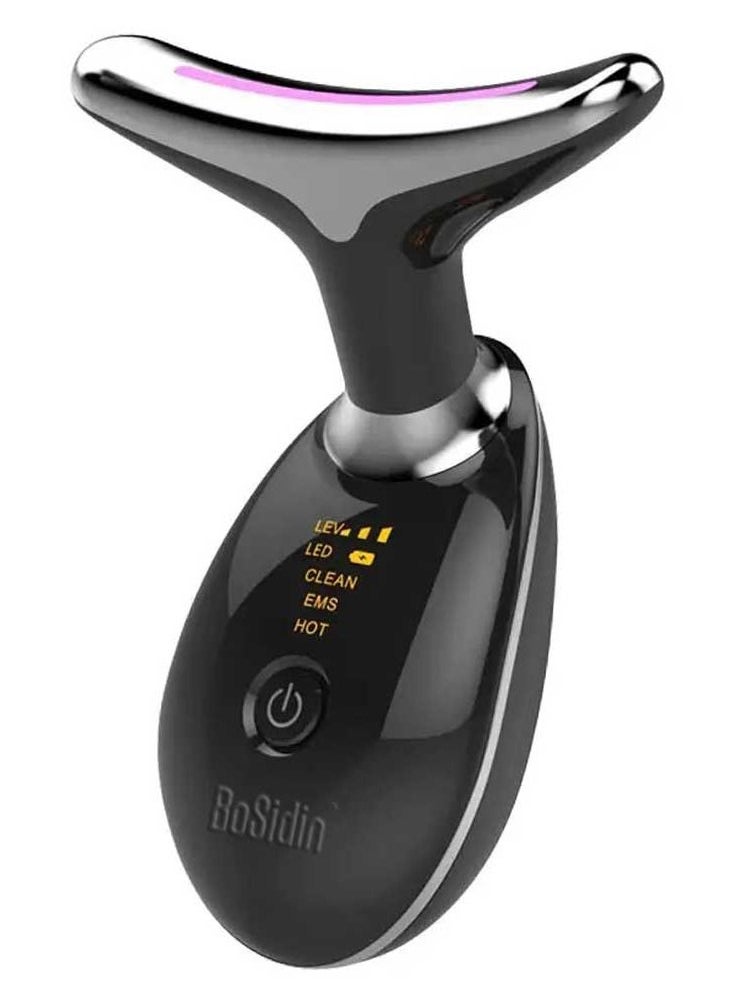 Bosidin Face Neck Lifting and Tightening Massager Anti-Aging Device, Wrinkle and Double Chin Remover Beauty Device Black  - Image 1