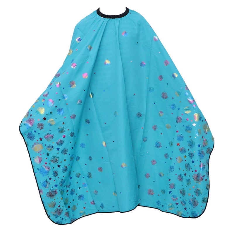 Salon Client Waterproof Cloth Haircut Cape Hair Cutting Cloak Barber Cape Haircut Gown with Rose Pattern for Adults Women Men - Image 1