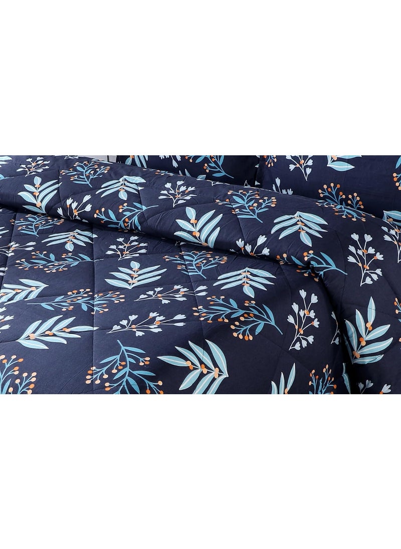 FLOATING DREAMS FLOATING DREAMS 220 TC Glace Cotton AC Comforter Set King Size Double Bed with 1 Flat bedsheet Two King Pillow Covers 4 Pieces Bedding Set  - Image 3