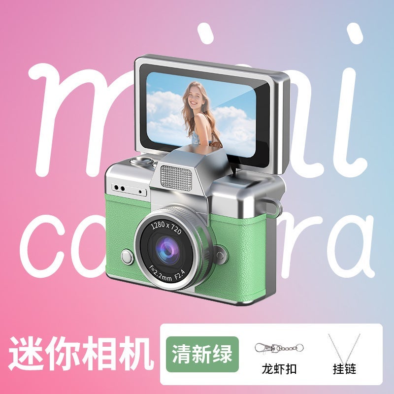 Flip Screen Mini CCD Digital Camera - Retro Portable Compact Camera for  Students - Image 1