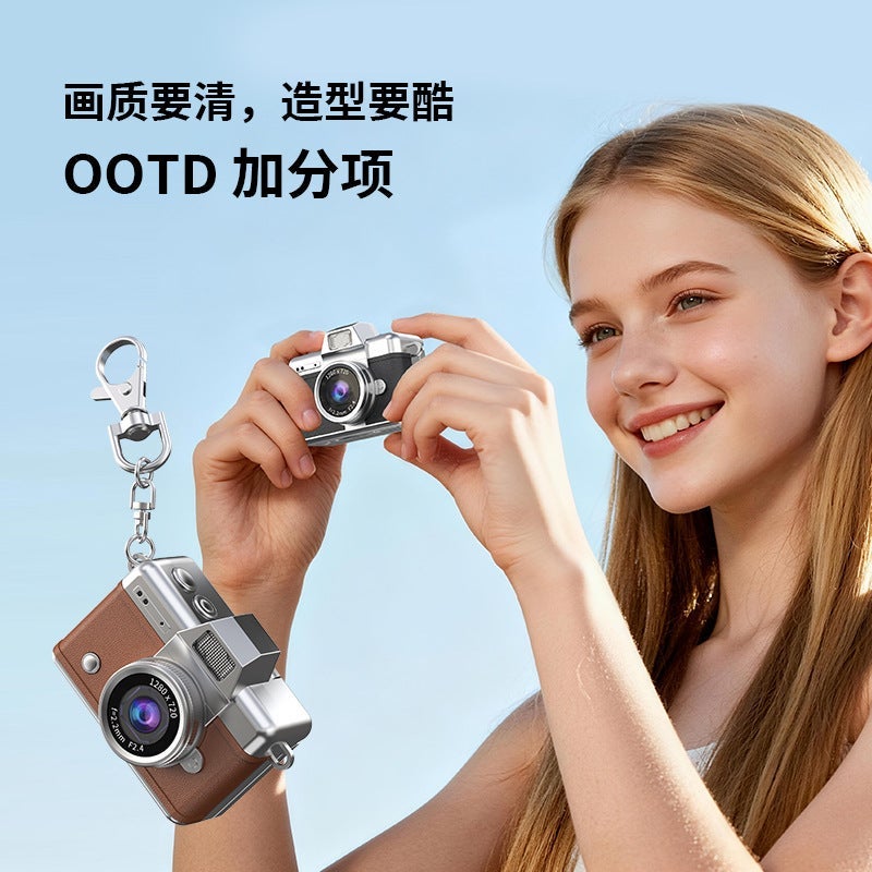 Flip Screen Mini CCD Digital Camera - Retro Portable Compact Camera for  Students - Image 3
