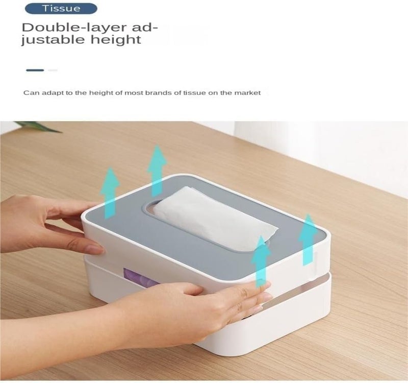 Hidak صندوق تخزين ورق الحمام هيداك 1 قطعة حامل ورق تواليت مثبت على الحائط موزع مناديل مائي صندوق تخزين مناديل معلق في الحمام - Image 3