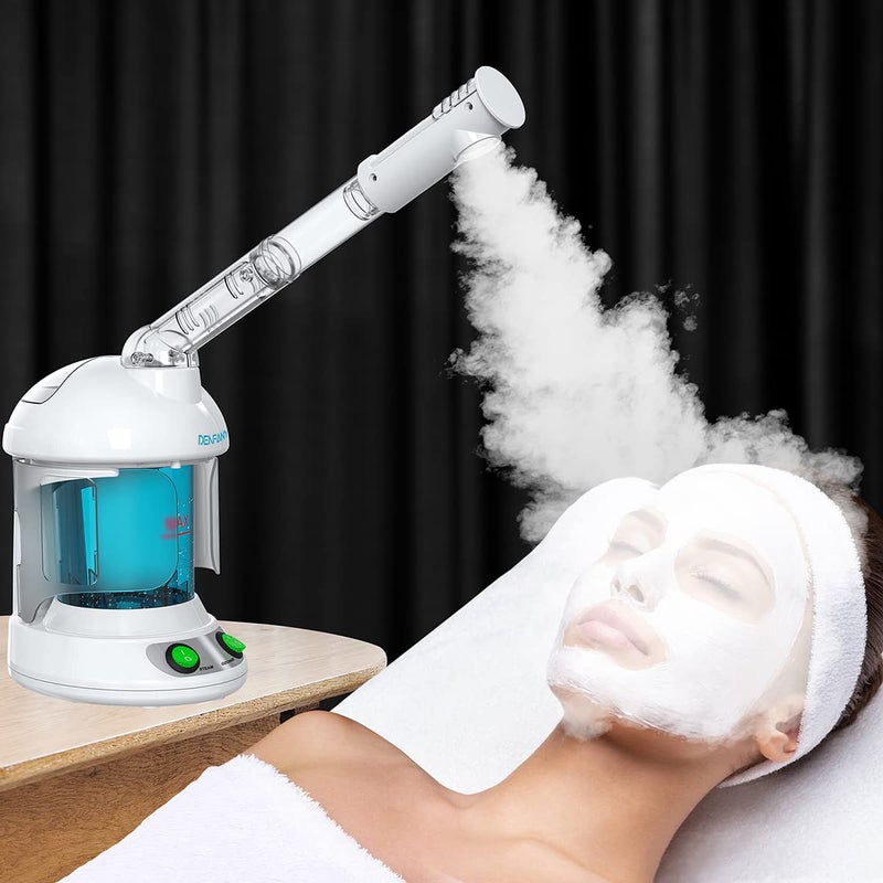 DENFANY Hair Steamer, 2 in 1 Hair and Face Steamer for Natural Hair with UV Ozone, Face Steamer Hair Humidifier Moisturising Hydration System Sprayer for Personal Care Use at Home and Salon - Image 3