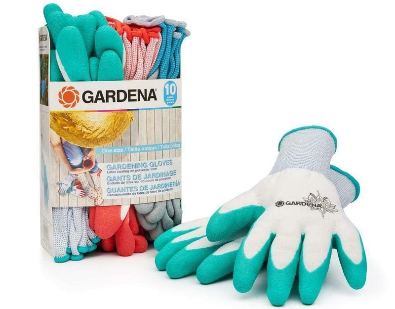 Gardena Latex Gardening Gloves 10 Count