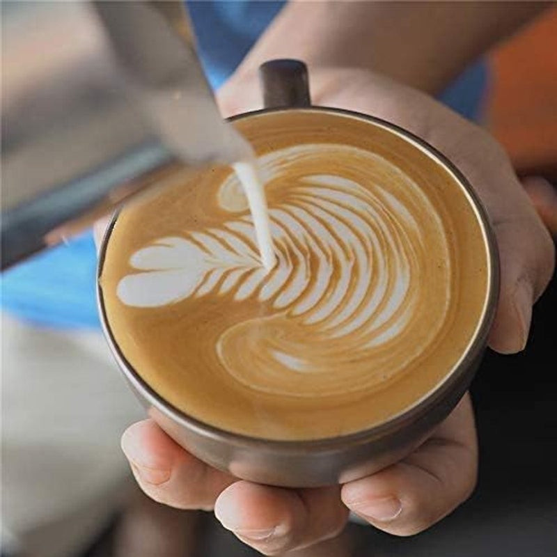 ALKAYAN Stainless Steel Milk Frothing Espresso Coffee Barista Craft Latte Cappuccino ... - Image 5