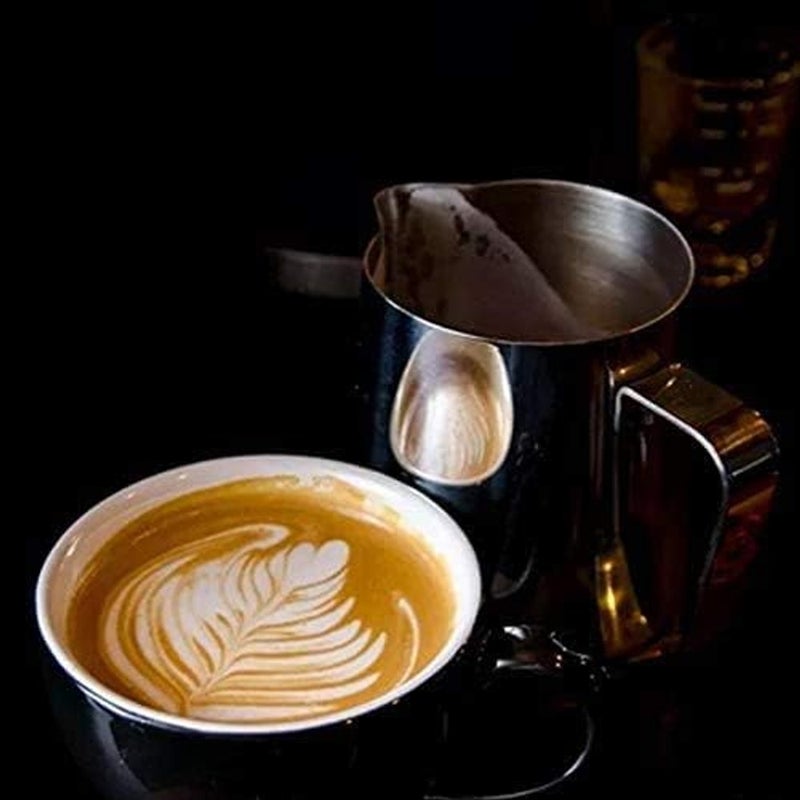 ALKAYAN Stainless Steel Milk Frothing Espresso Coffee Barista Craft Latte Cappuccino ... - Image 4