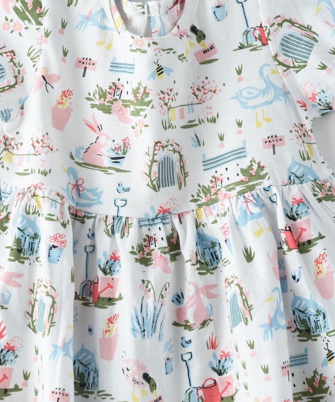 JELLIENE BABY GIRL ALL OVER PRINT DRESS - Image 3