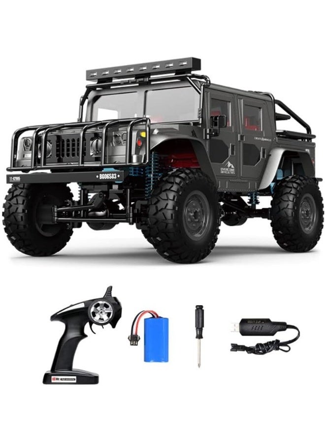 Hummer 1:12 Hummer Large Remote Control Cars, RC Trucks For Adults, RC Cars For Boys Age 8-12, 4WD Hobby All Terrains 4X4 Waterproof Off Road Truck, Monster Trucks With LED Light - Image 1