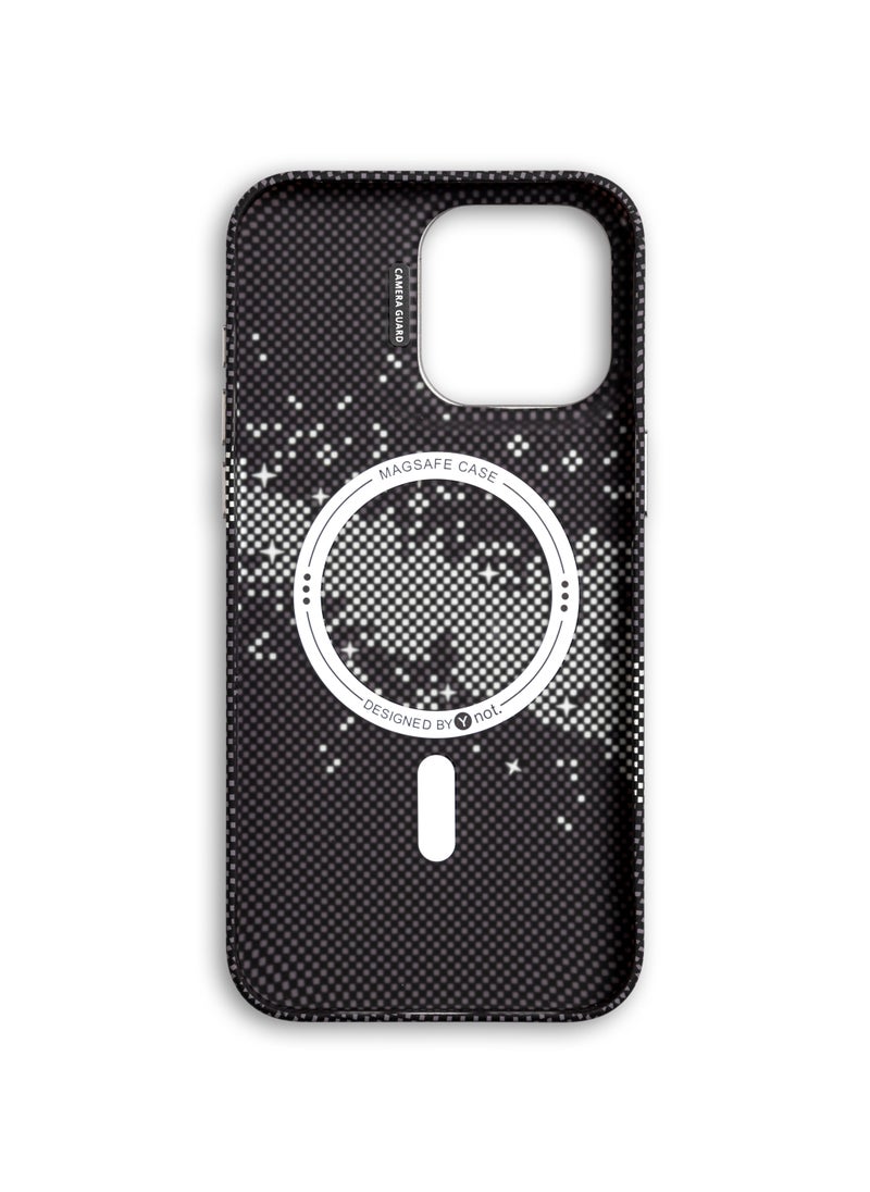 darc iPhone 15 Pro Case Carbon Fiber with MagSafe and Stand - Black Graphite  - Image 2