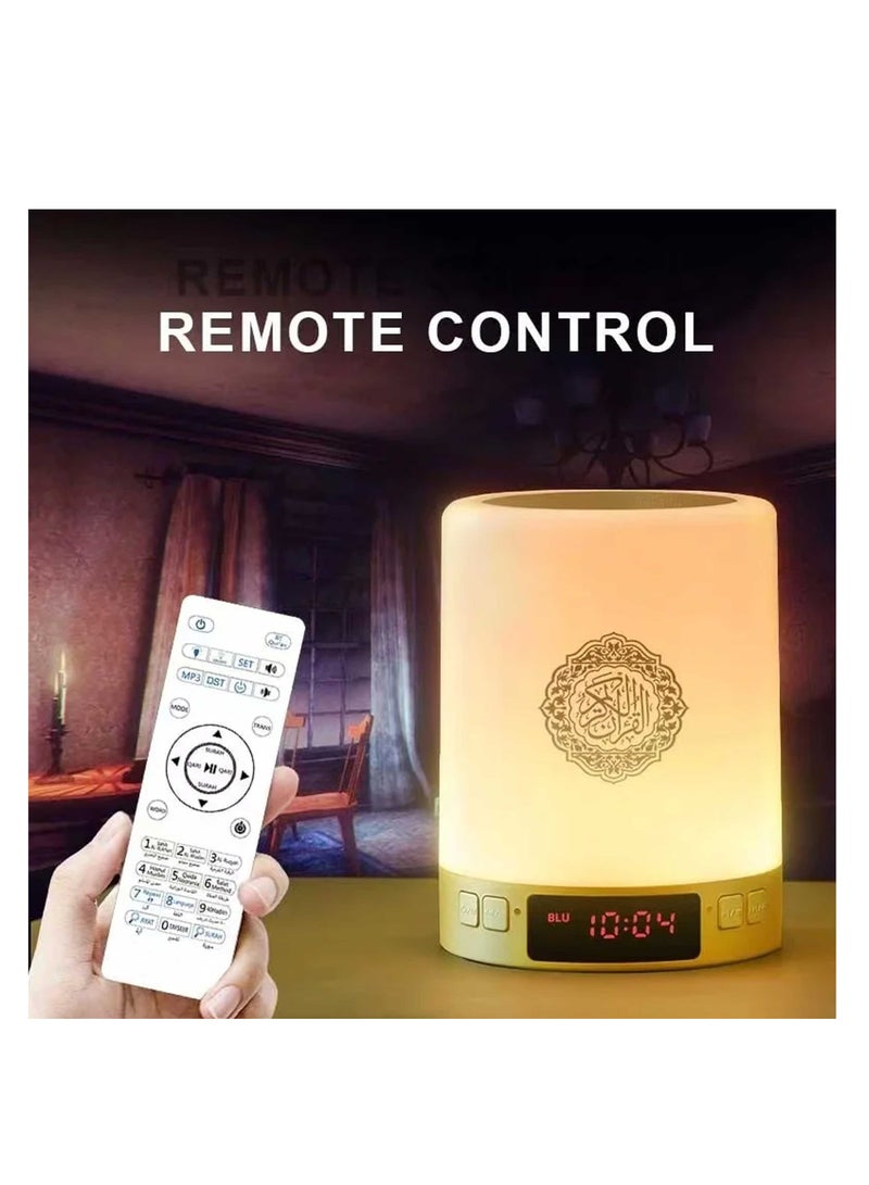 Bluetooth Quran Speaker Lamp with Smart Mobile APP Control & Remote, Quran Touch Lamp Portable Speaker - Image 2