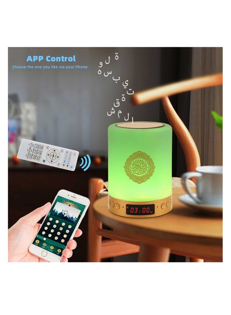 Bluetooth Quran Speaker Lamp with Smart Mobile APP Control & Remote, Quran Touch Lamp Portable Speaker - Image 3