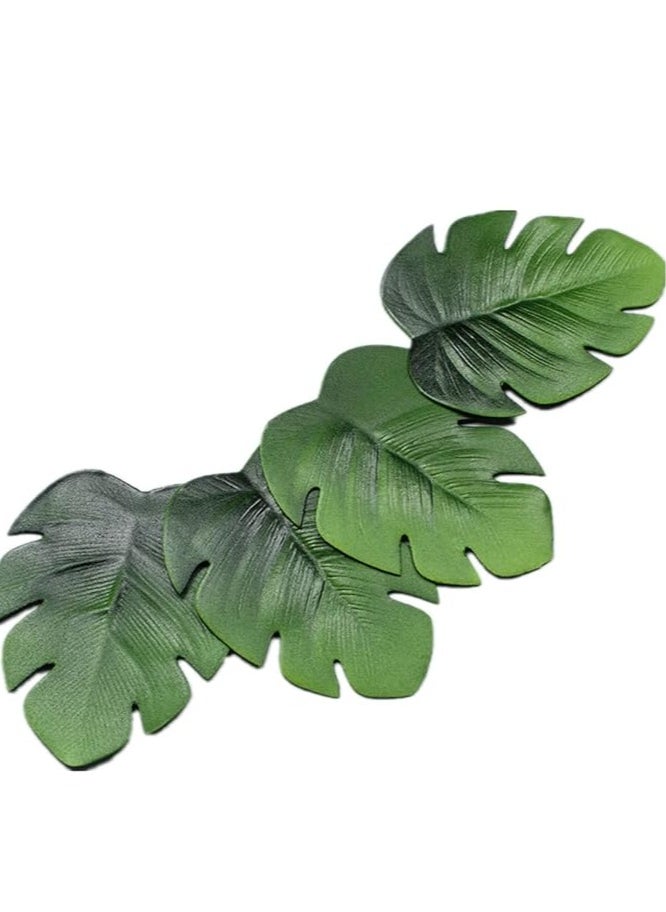 Generic - Palm Leaf Design Coasters – Set of 4 by Balincy Add a tropical touch to your table with these Hawaiian-style palm leaf coasters. Designed for both aesthetics and functionality, these coasters protect your wooden table, desk, or kitchen counter from spills and heat while preventing slippage. - Image 1