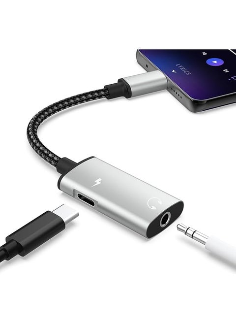 In 1 Usb C To 3.5Mm Audio Adapter Compatible With Iphone 16 16 Plus 16 Pro 16 Pro Max And Galaxy S24 S23 S22 S21 – Pd 60W Fast Charging With Hi Fi Sound Stereo Headphone Jack