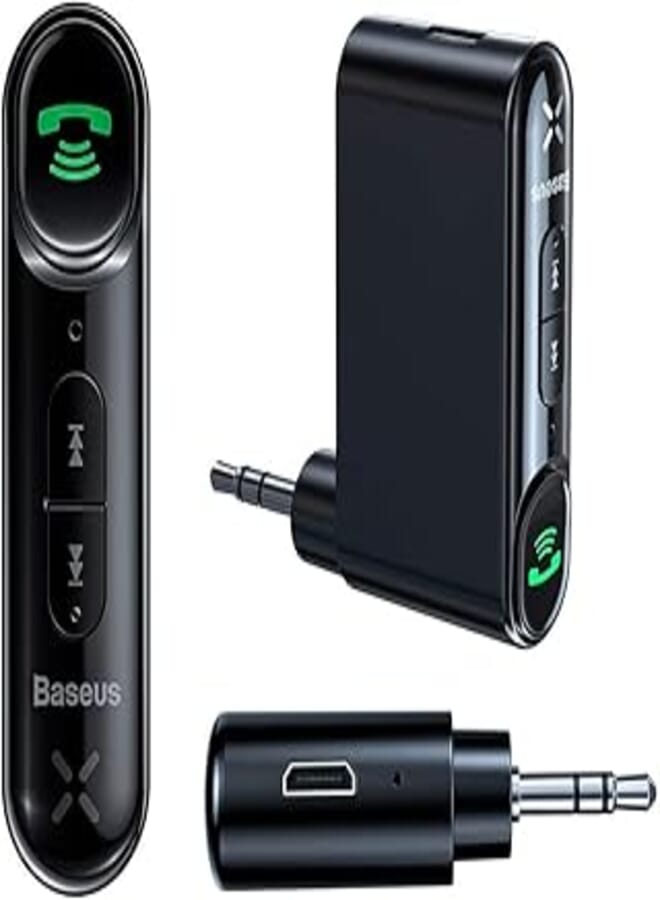 Baseus Baseus Qiyin AUX Car Bluetooth Receiver Black 