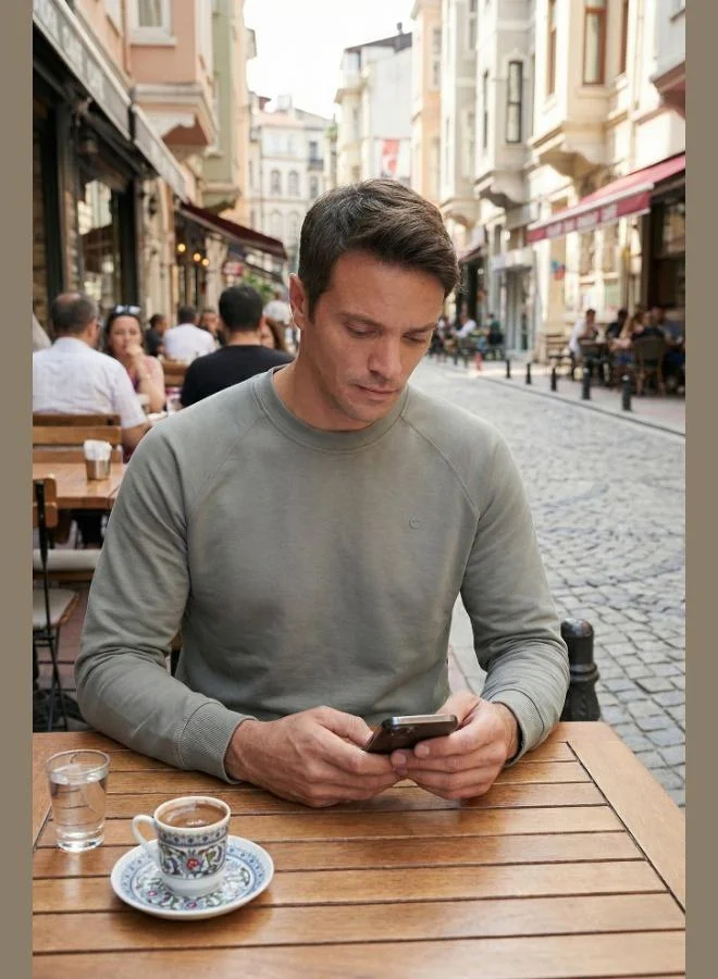 Buratti  Buratti Stretch Cotton Relaxed Fit Crew Neck Sweat Men's SWEAT 5901210 for Men | Best Price UAE