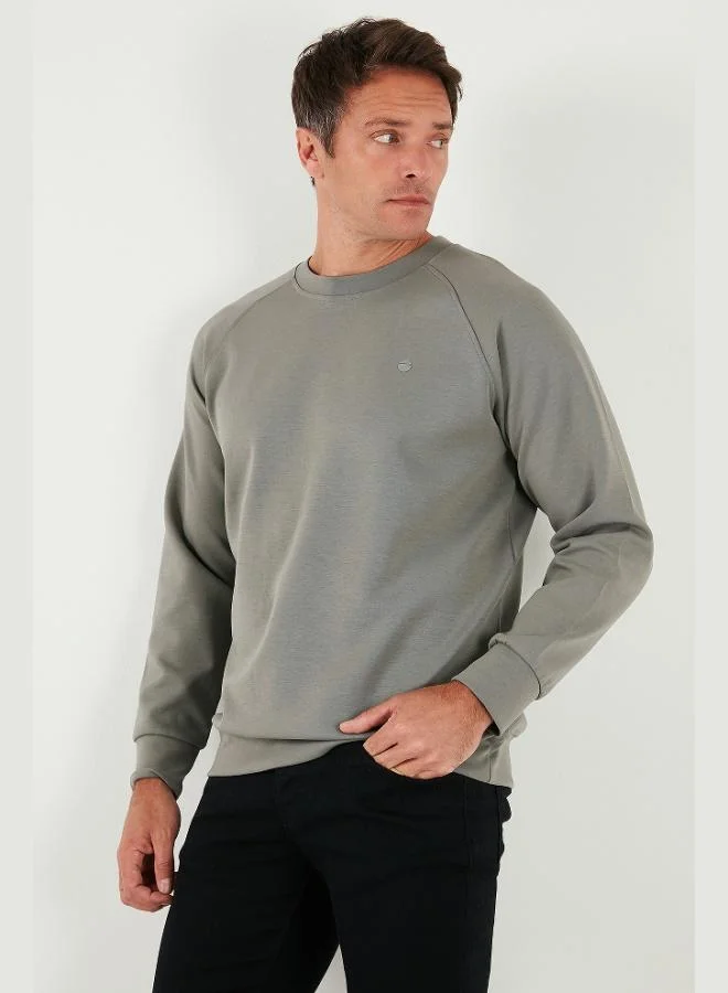 Buratti  Buratti Stretch Cotton Relaxed Fit Crew Neck Sweat Men's SWEAT 5901210 for Men | Best Price UAE